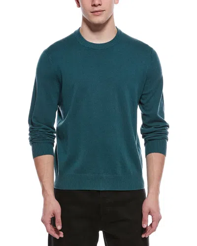 Theory Hilles Cashmere Crewneck Sweater In Green