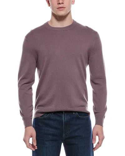 Theory Hilles Cashmere Crewneck Sweater In Purple
