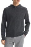 Theory Hilles Cashmere Hoodie In Grhe