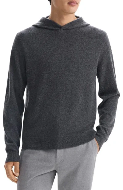 Theory Hilles Cashmere Hoodie In Grhe