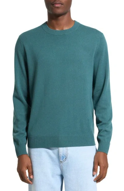 Theory Hilles Cashmere Sweater In Green