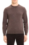 Theory Hilles Crewneck Sweater In Cashmere In Peat Heather - 1ip