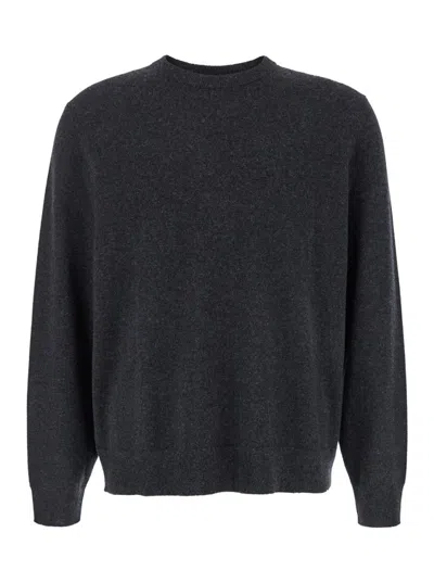Theory Hilles Crew B.cashmere Sweater For Men In Grey