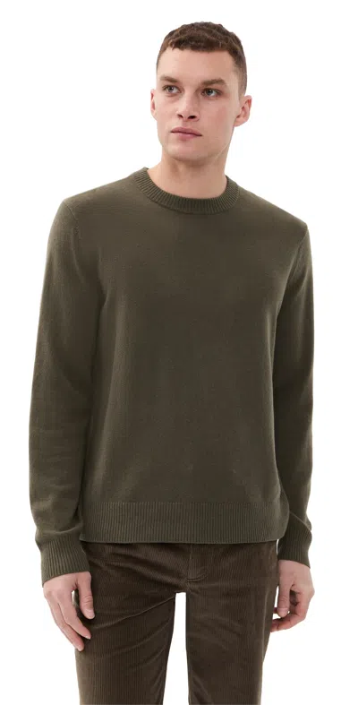 Theory Hilles Crew Sweater In Cashmere Tarmac In Gray