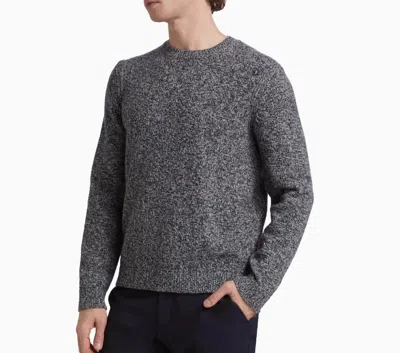 Theory Hilles Crew Sweater In Light Heather Grey/baltic In Multi
