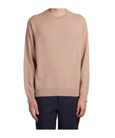 Theory Hilles Crewneck Jumper In Nude