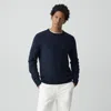 Theory Hilles Crewneck Sweater In Cashmere In Blue
