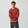Theory Hilles Crewneck Sweater In Cashmere In Burgundy