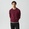 Theory Hilles Crewneck Sweater In Cashmere In Burgundy