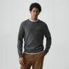 Theory Hilles Crewneck Sweater In Cashmere In Gray