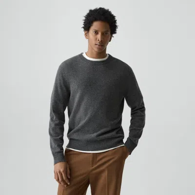 Theory Hilles Crewneck Sweater In Cashmere In Gray
