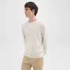 Theory Hilles Crewneck Sweater In Cashmere In Natural Melange
