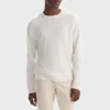 Theory Hilles Crewneck Sweater In Cashmere In White