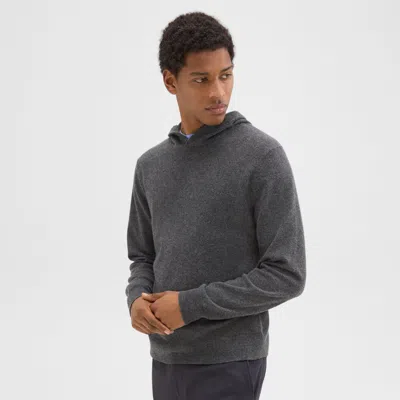 Theory Hilles Hoodie In Cashmere In Grey Heather