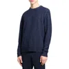 Theory Dinin Long Sleeve Crewneck Flecked Knit Sweater In Baltic/pebble Heather - 1jl