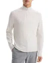 Theory Hilles Quarter Zip Cashmere Sweater In Natural Melange