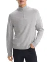 THEORY HILLES QUARTER ZIP CASHMERE SWEATER