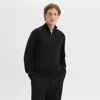 Theory Hilles Quarter-zip Sweater In Cashmere In Black