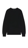 Theory Riland Harman Wool Blend Sweater In Black