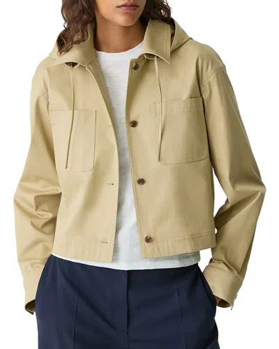 Theory Hood Crop Jacket In Multi