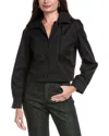 Theory Hooded Crop Jacket In Black