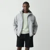 Theory Hooded Jacket In Cotton-blend In Dark Vapor