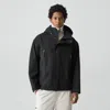 Theory Hooded Jacket In Outer Shell In Black