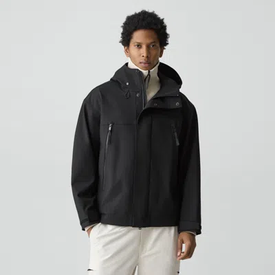 Theory Hooded Jacket In Outer Shell In Black