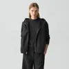 Theory Hooded Vest In Double-face Wool-cashmere In Brown