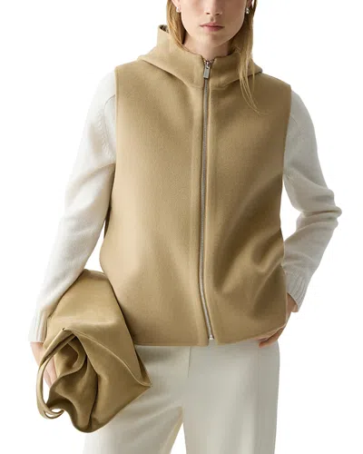 THEORY HOODED WOOL & CASHMERE VEST