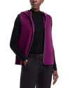 Theory Hooded Wool & Cashmere Vest In Purple