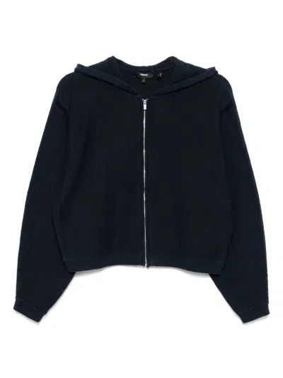 THEORY HOODED ZIP-UP JACKET