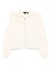 Theory Zip-up Hoodie In Rounded Cotton