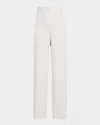 Theory Houndstooth Classic Straight Trousers In Pltnmmulti