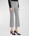 Theory Houndstooth Crop Pants In Cindr Mult