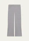 Theory Houndstooth Classic Straight Trousers In Cindr Mult