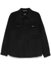 Theory Houndstooth-pattern Jacket In Schwarz