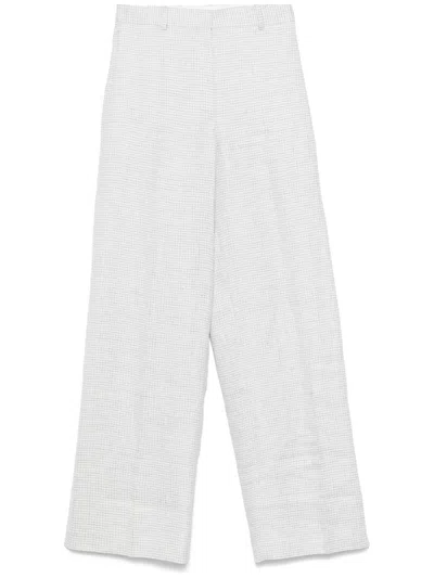 THEORY HOUNDSTOOTH-PATTERN TROUSERS