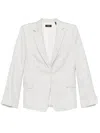 Theory Relax Blazer In Admiral Crepe In White