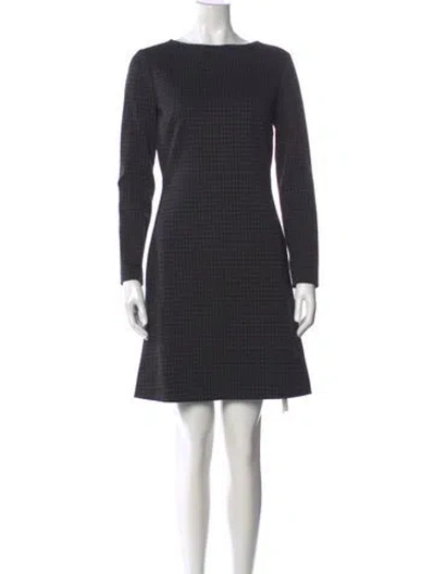 Pre-owned Theory Houndstooth Print Knee-length Dress W/ Tags In Multi