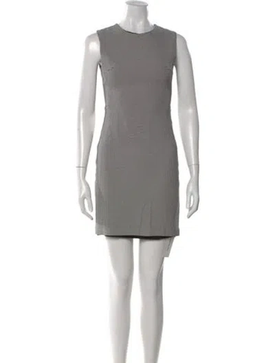 Pre-owned Theory Houndstooth Print Mini Dress In Multi