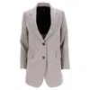 Theory Houndstooth Single-breasted Blazer In Multicolor Wool In Multi