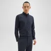 Theory Hugh Shirt In Virgin Wool In Navy
