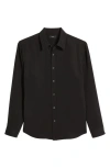 Theory Hugh Tencel® Lyocell Button-up Shirt In Black