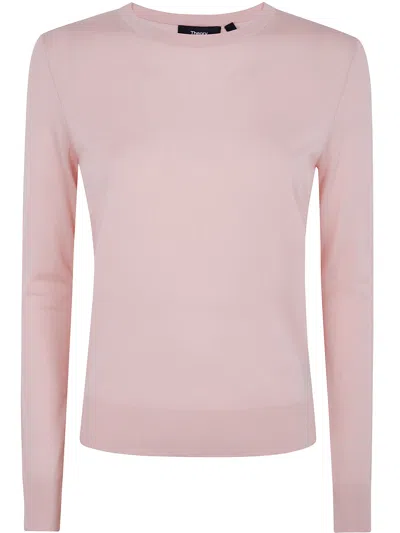 THEORY CREW NECK PO P. REGAL BY THEORY,I1211702 096 Q2D BLUSH