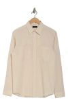 Theory Irving 2p Spring Ripstop Shirt In Moon