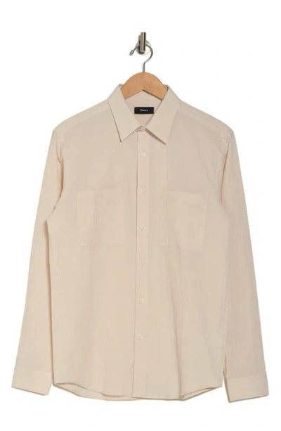 Theory Irving 2p Spring Ripstop Shirt In Moon
