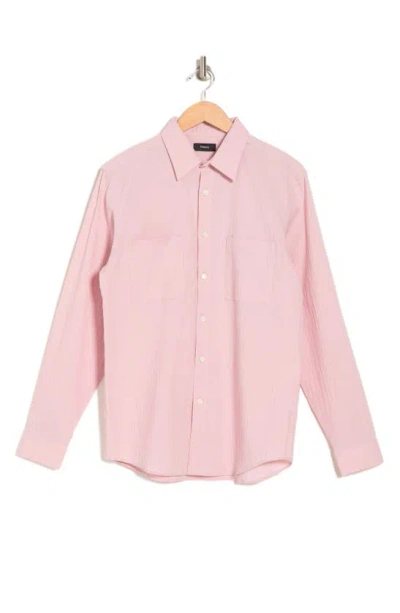 Theory Irving 2p Spring Ripstop Shirt In Viola