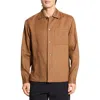 Theory Long Sleeve Button Front Linen Shirt
