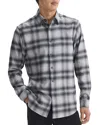 Theory Men's Irving Soft Plaid Sport Shirt In Vapor Melange
